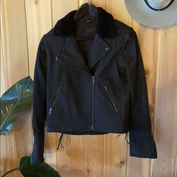 🌵 Host Pick🌵 Rag and Bone wool biker jacket - Picture 1 of 15